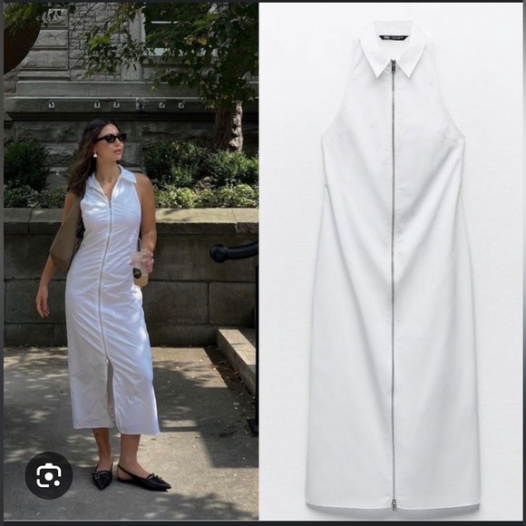 Zara Midi Topcoat Dress - Picture 1 of 15